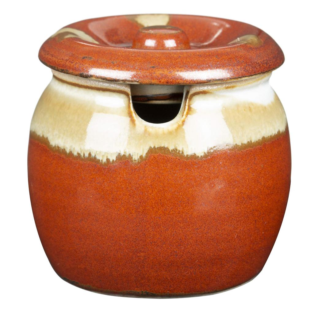 Set of 5 White and Red Mini Urns x Japanese Commercial [7.2 7cm, 110cc, 207g] [Tabletop Utensils] [Japanese Restaurant, Inn, Tableware, Use]