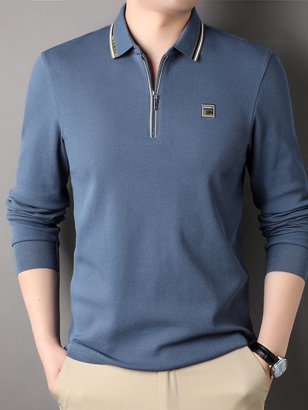 Весенняя и осенняя мужская футболка с длинными рукавами — фото 3