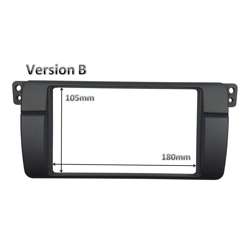 One or Double Din Radio Fascias for BMW 3 Series E46 1998-2005 DVD Stereo Panel Dash Mount Refitting Trim Kit Frame CD Bezel