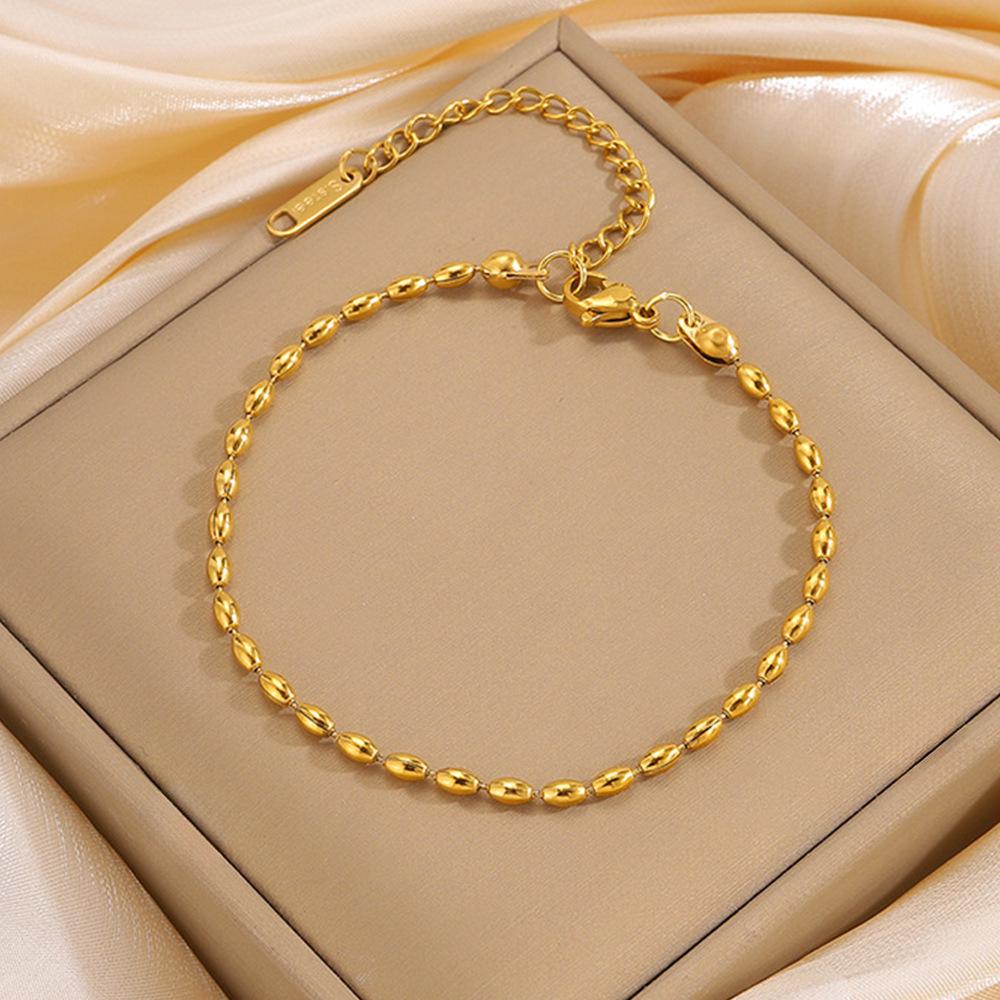 Korean Fashion Titanium Steel Diamond Inlaid Women's Luxury Bracelet