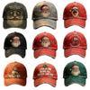 56-60cm Adjustable Distressed Christmas Baseball Cap Retro Santa Claus Hat  Adults