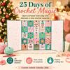 Calendário do Advento Crochet Society 2025, Calendário de Contagem Regressiva de Crochê de 25 Dias com Fio, Padrões Tutoriais, Presentes DIY de Crochê para Tricoteiros