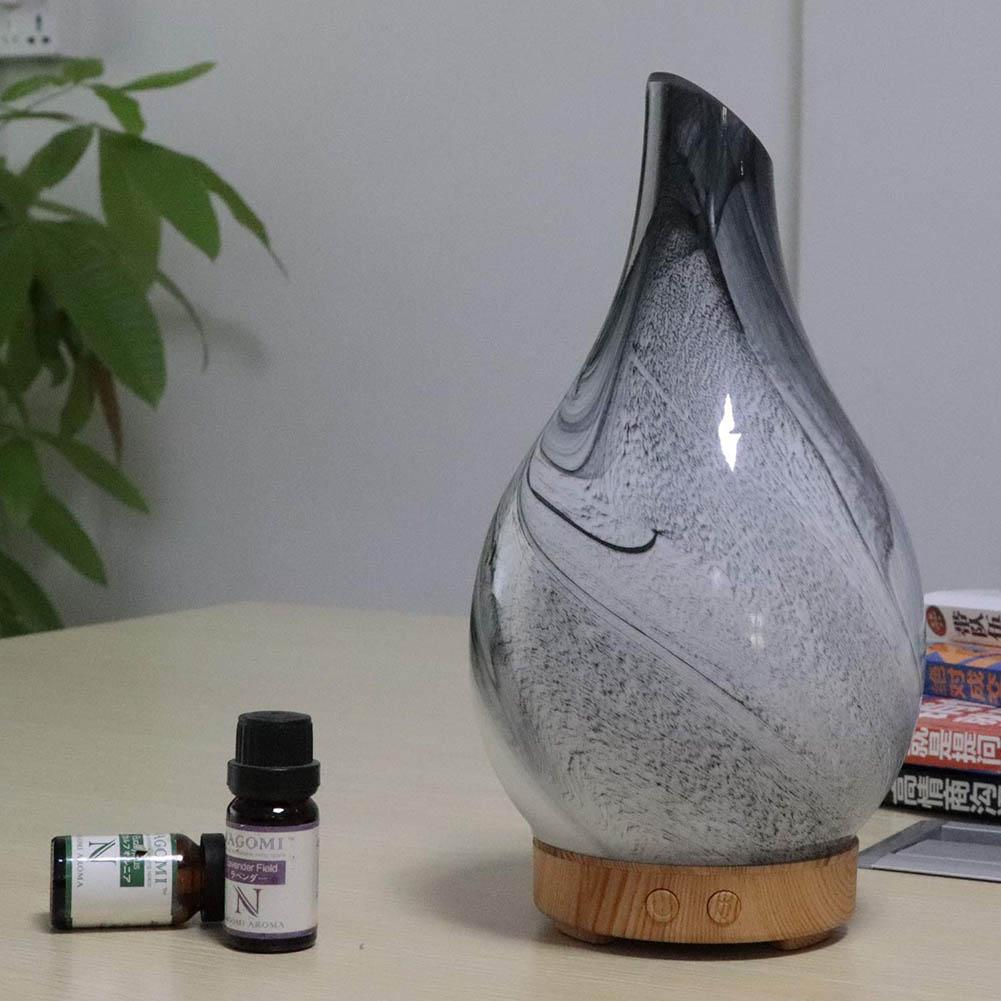 100ml Aromatherapy Ultrasonic Humidifier Wood Grain Essential Oil Diffuser