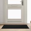 Black Doormat 120 X 80 X 1.2 Cm Teddy Fabric