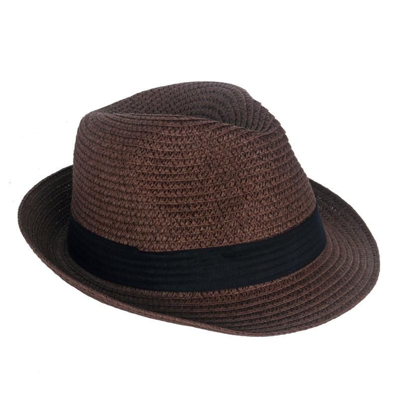Summer Straw Hat Outdoor Sun Protection Sun Hat Men British Jue Hat Holiday Beach Hat Small Topper Hat