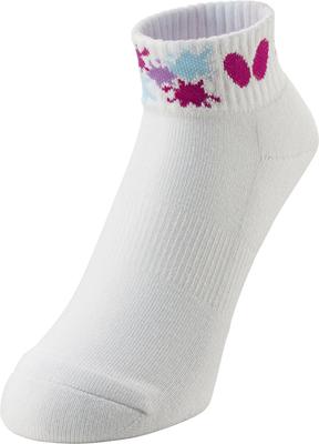 Meias de Tênis de Mesa Palest Socks Comprimento Normal 92500 Branco x Rosa L [Butterfly]