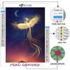 Diamond Embroidery Mythical Beast Phoenix  5D DIY Diamond Painting Cross Stitch Rhinestone