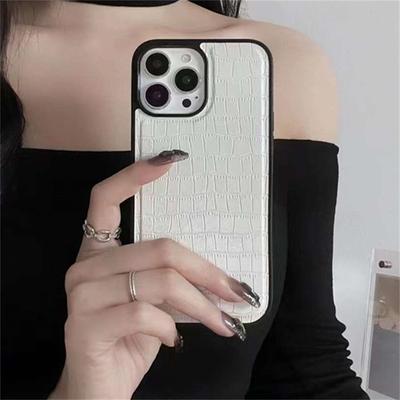 Luxuriöse Handyhülle mit Krokodilmuster für iPhone 15, 14, 13, 12, 11 Pro Max, weiche TPU-Abdeckung