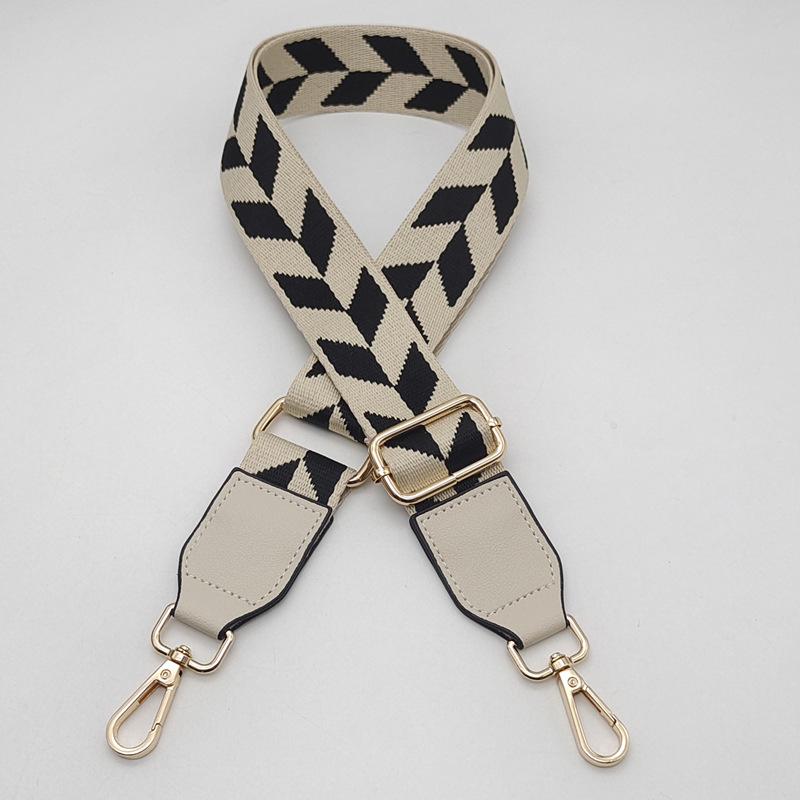 Adjustable Crossbody Strap: Colorful Leaf Design with Load-Reducing Pendant