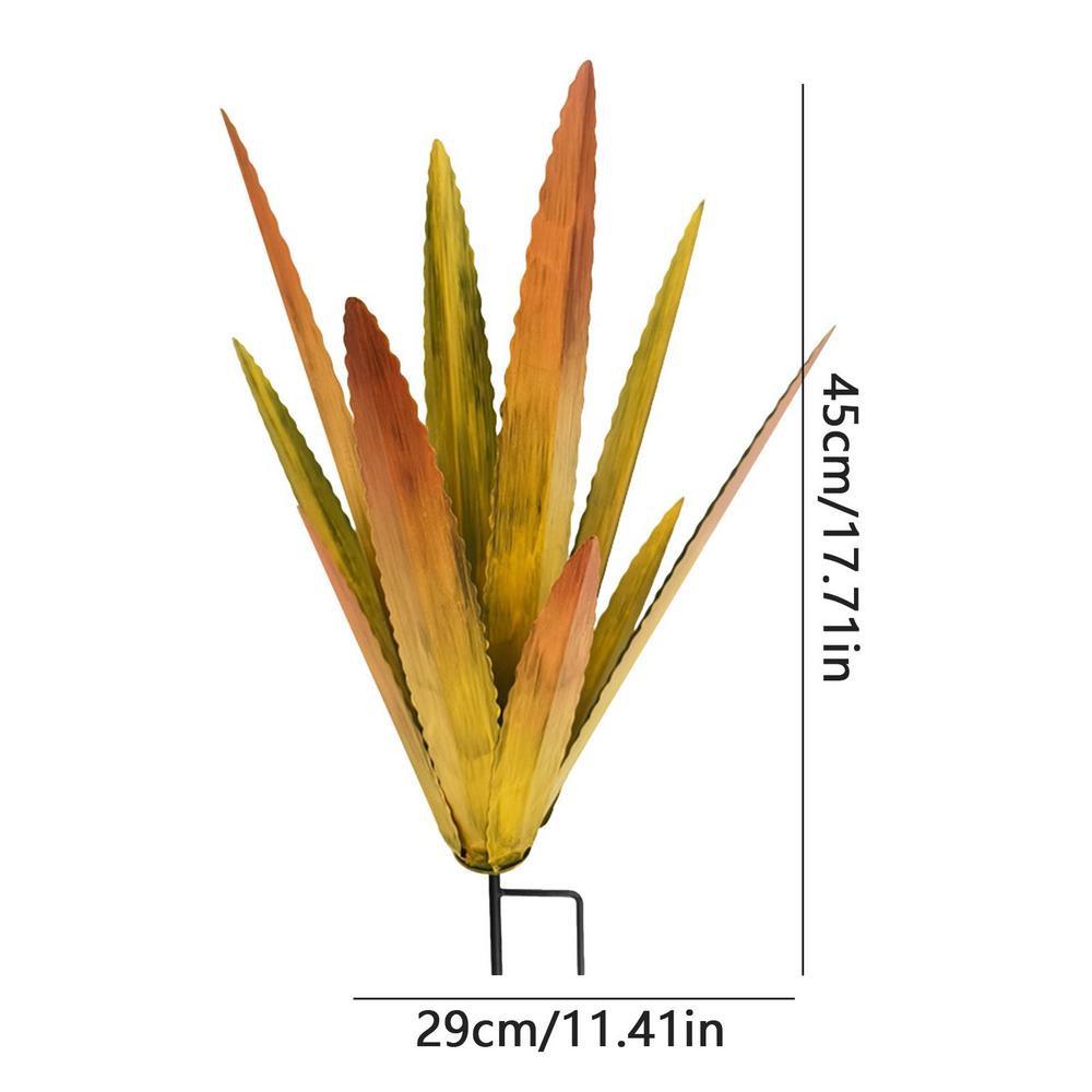 Metal Agave Plant Sculpture Creative Artificial Tequila Landscape Sculpture Rustic Simulation Green Plant Home Decoration