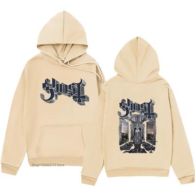 Ghost Band Satanized Printing Hoodies Skeletá Album Sweatshirts Hip Hop Streetwear Damen Herren Kleidung Herrenmode Oberteile