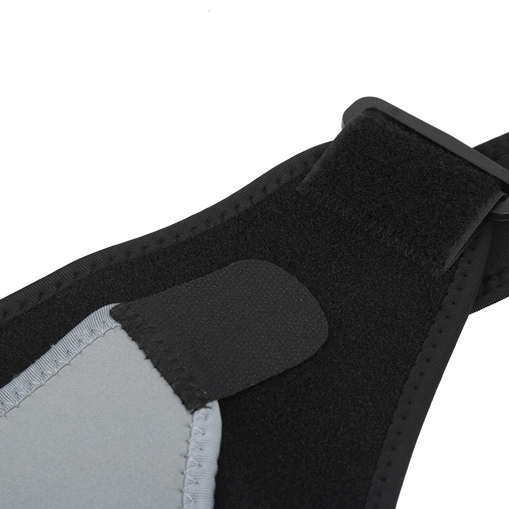 Sport Bandage Adjustable Shoulder Pad Protection Strain Protective Gear Right Shoulder Protector Gray