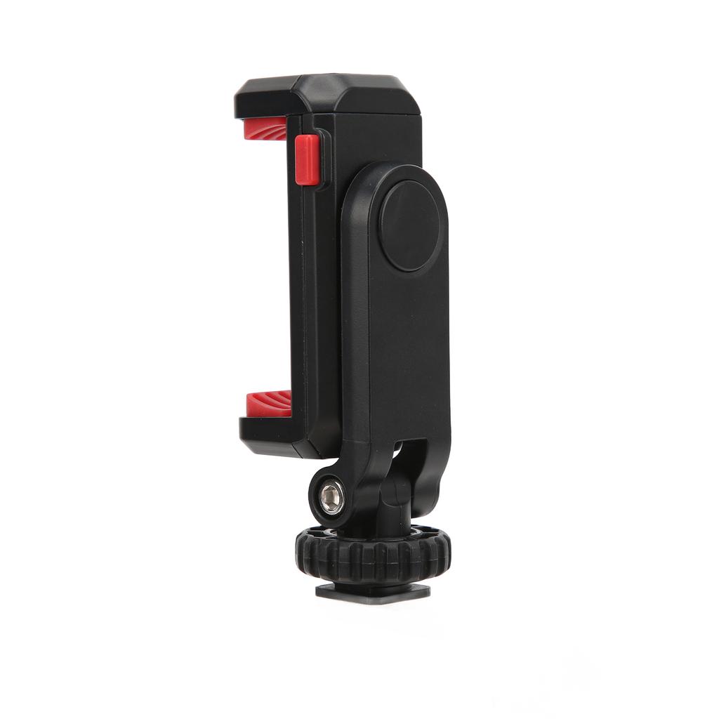 360 Degree Rotation Phone Clip Phone Bracket with Cold Shoe Mount for Microphone Fill Light