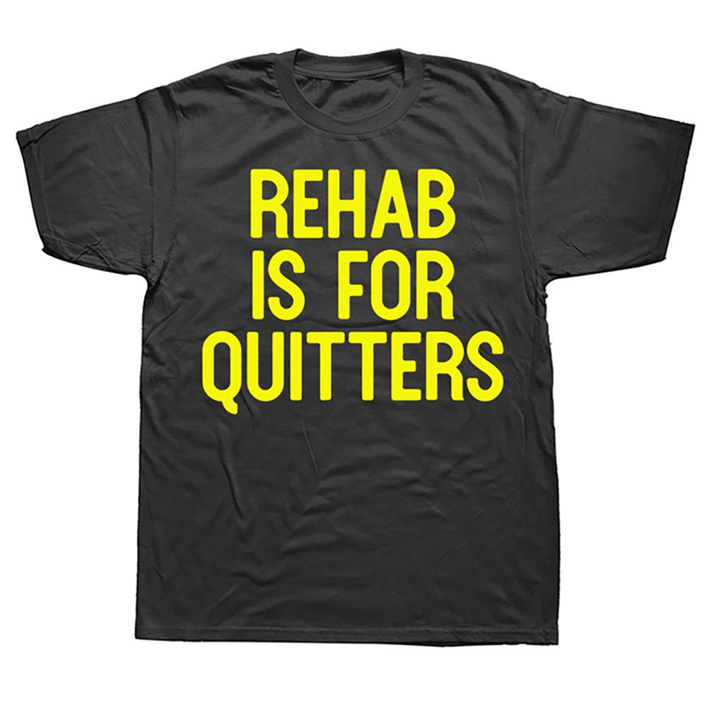 2023New Men's Clothing Rehab Is For Quitters T Shirts Short Sleeve Summer Style T-shirt Mens Clothing #912041