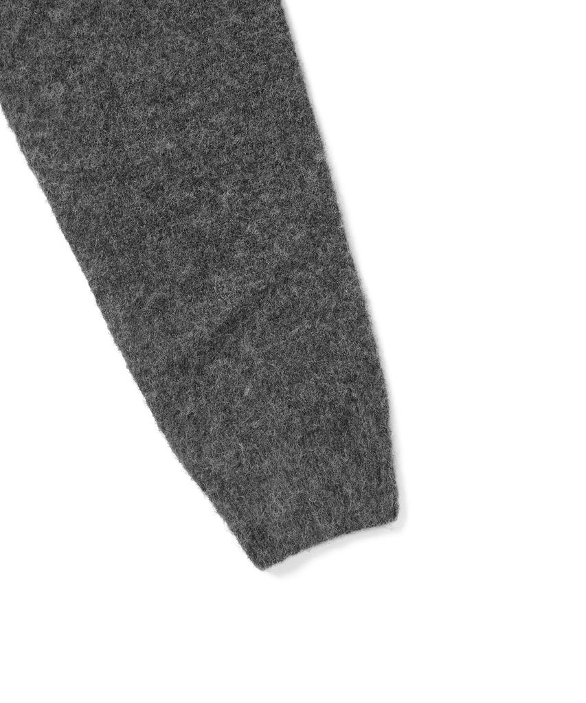 Thisisneverthat Hairy Knit Cardigan Charcoal