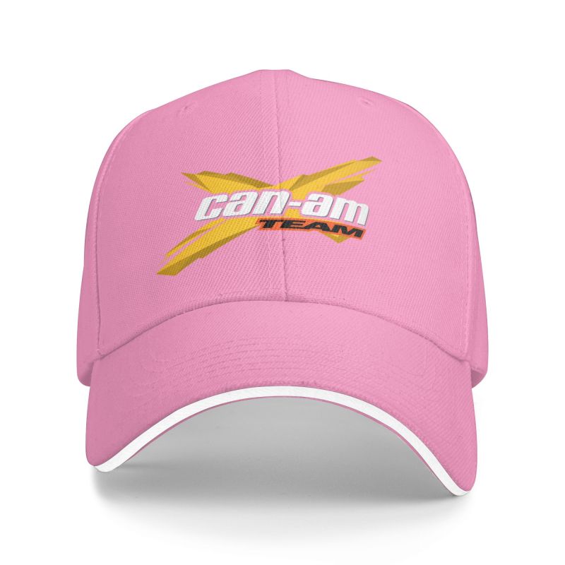 Specialanpassad BRP Can Am Logotyp Tryckt Baseballkeps Sommar Casual Sandwichkepsar för Män Kvinnor Utomhus Sport Justerbar Solskyddskeps