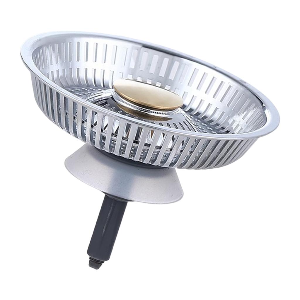 Universals Sink Drain Strainer Baskets Drain Plug Push-type Bounce Cores Drain Filter AntiClogging Sink Stoppers
