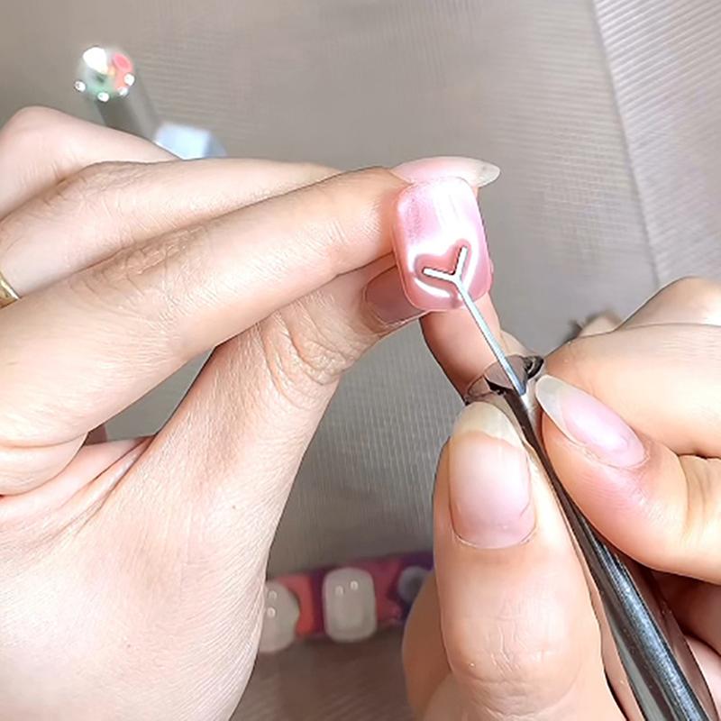1Pcs/3pcs Cat Eye Nail Magnet Set With Strong Magnet Column For Creating Love Heart Shapes On Nails Nail Art Accessories Tools