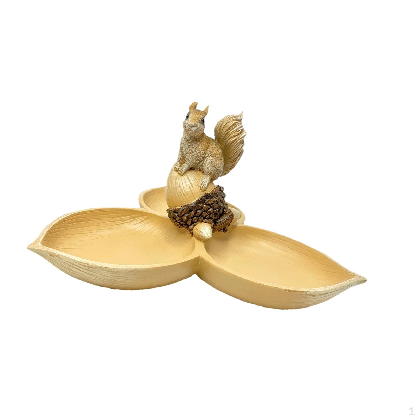 

Creative Storage Tray in The Shape of A Squirrel Figurine, Original Gift, Small Resin Organizer for коричневый
