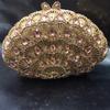 Rhinestone Evening Clutches Luxury Fan-Shape Women Crystal Wedding Party Purses WHTUOHENG  Prom Cocktail Handbags Blue/Red/White