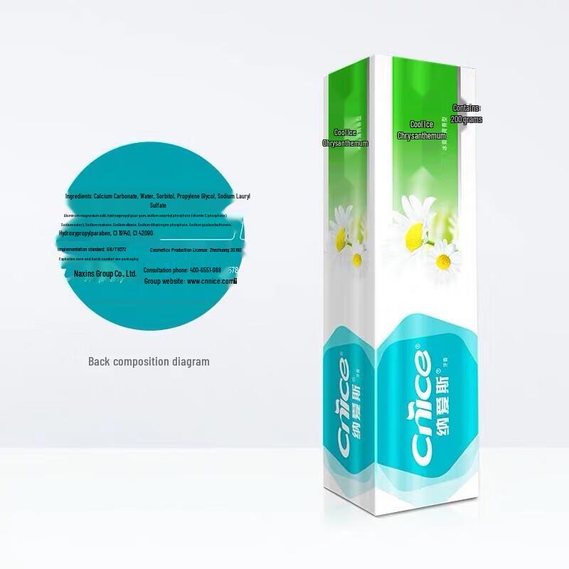 Nice Cool Ice Chrysanthemum Toothpaste 4-Pack