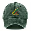 Pc of Vintage Washed Baseball Cap Featuring a Stylish Lithuanian Basketball Print Design Adjustable Dad Hat Mixed Color Dist