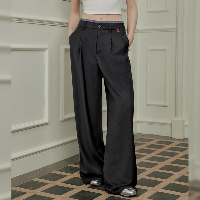 

UNIFREE Women s Loose Drape Wide-Leg Trousers XL