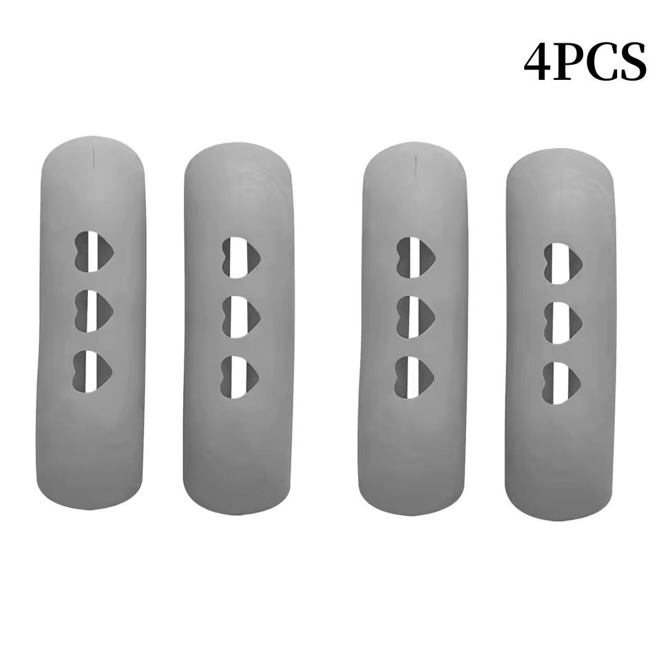 2/4Pcs Silicone Pan Handle Cover Heat Insulation Covers Pot Ear Clip Non-slip Steamer Casserole Pan Handle Holder Kitchen Tools