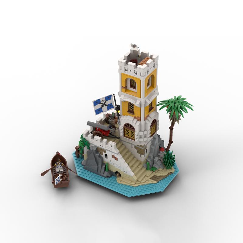 32 Spot Moc-124819 Small Particle Assembled Building Blocks Castle Model DIY Assembly Building Toys Children's Holiday Gifts