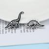 Anime Dinosaur Lapel Pin: Japanese & Korean Style Enamel Brooch for Men's Fashion