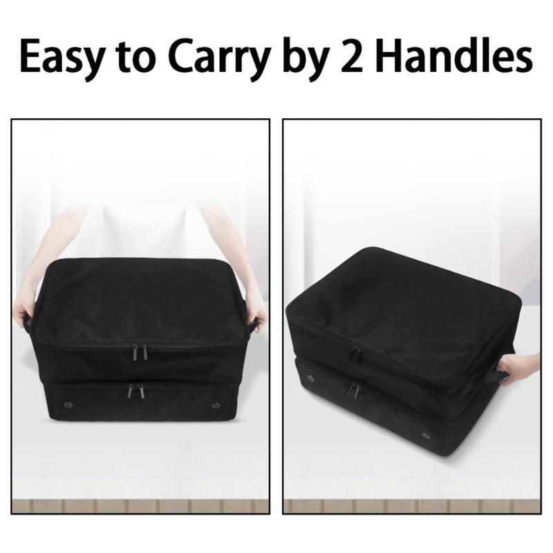 Golfs Car Storage Organizer Golfs Car Locker 2 Layer Golfs Trunk Organizer with Individual Compartment for 2 Pair Shoes