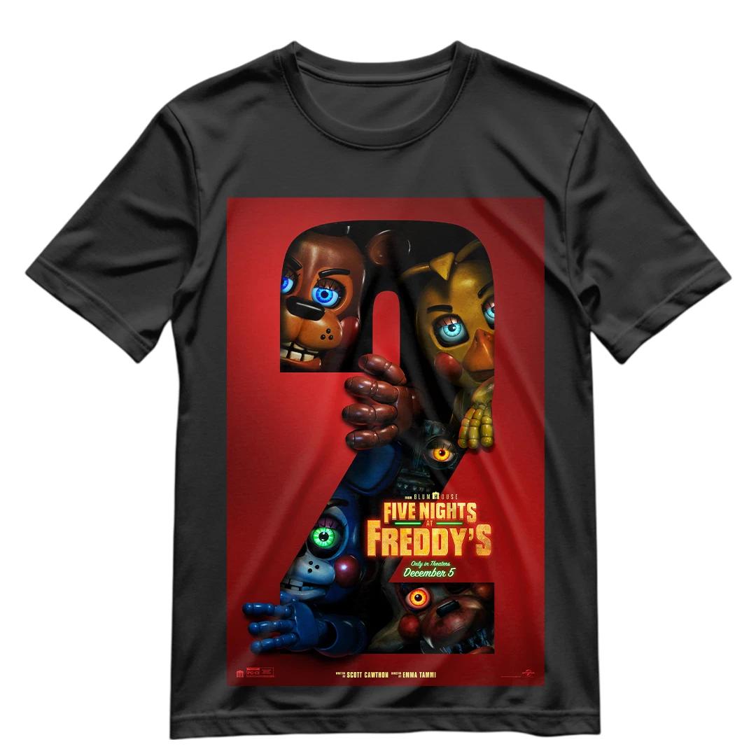 Футболка Five Nights At Freddys 2 Футболка FNAF 2 Фильм Графическая футболка S-XXXL M