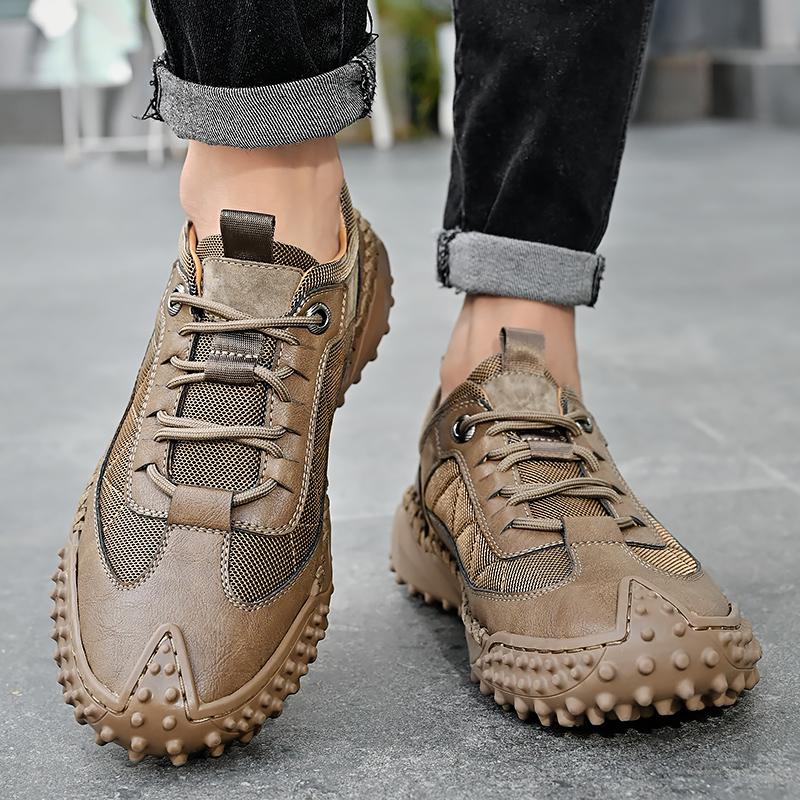 Męskie trampki Zamszowe męskie mokasyny Męskie buty biznesowe Ręcznie robione oddychające obuwie do chodzenia