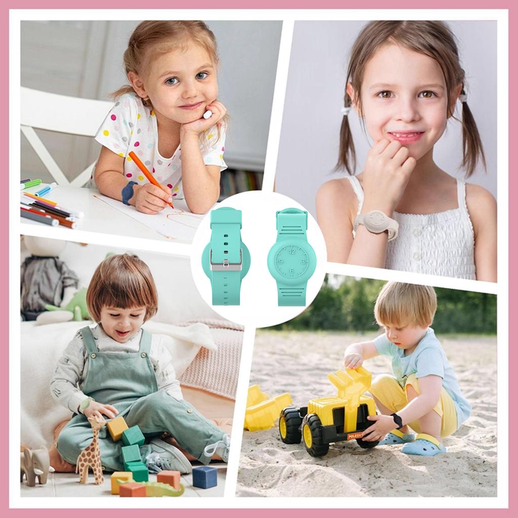 Waterproof Tracker Strap For Apple Airtag Holder Kids Silicone Bracelet For AirTags Watch Band Child Wristband Tracker Accessory