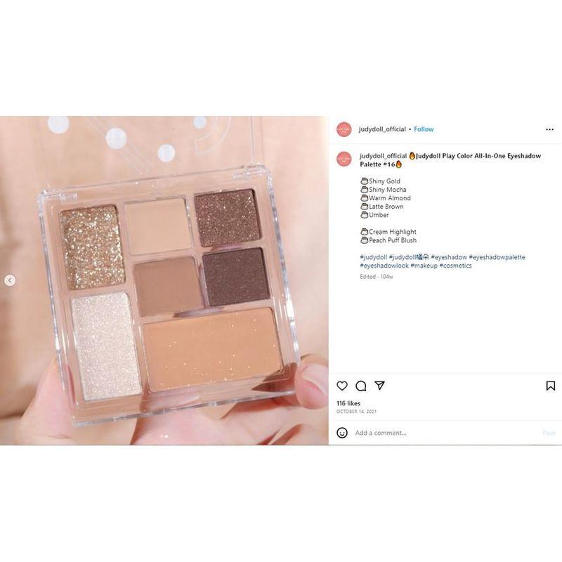 Judydoll - 7 Colors Palette - Raw Coconut Latte