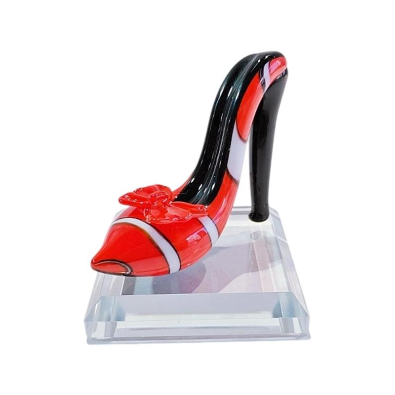 Glass Figurines Glass High Heel Figurines Centerpiece Sculpture Collectibles Sculpture Statue Home Decorations Gift