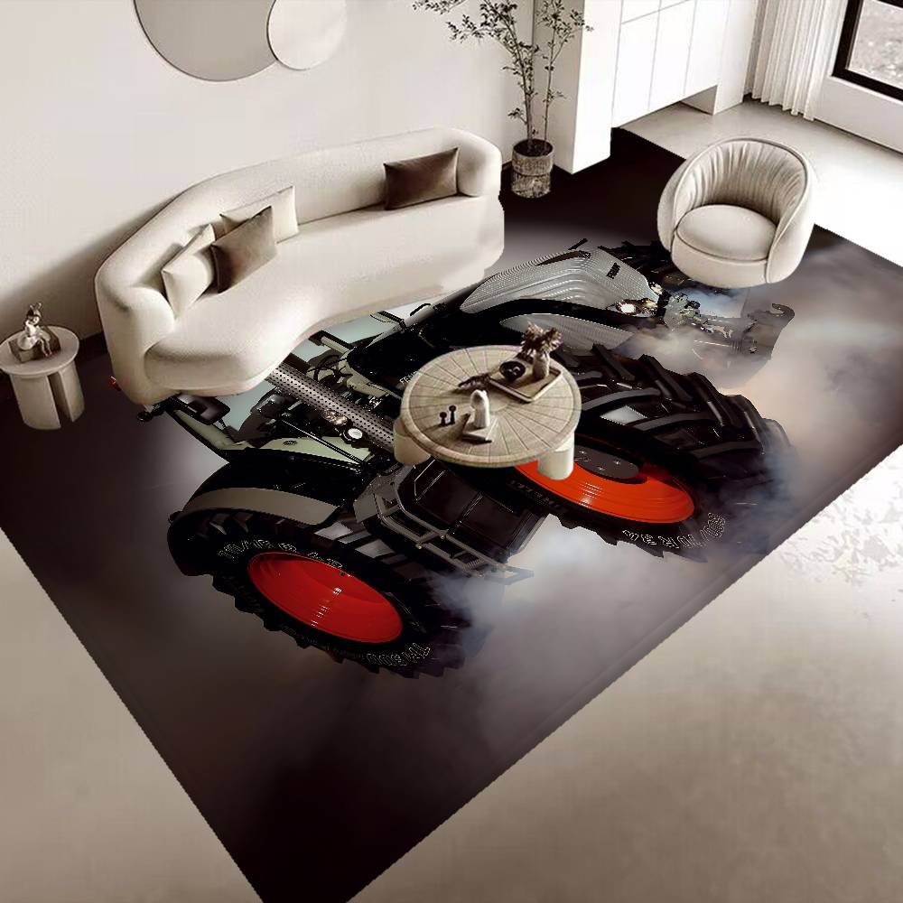 Fashion Farming Tractor Fendt Hallway Carpet Non-Slip Laundry Room Mat Laundry Decor Balcony Child Living Room Toilet Rug