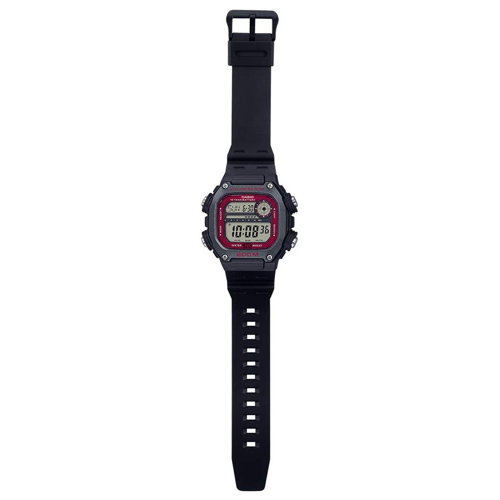 Schwarze Armbanduhr [CASIO] DW291H-1B DW-291H-1BVDF