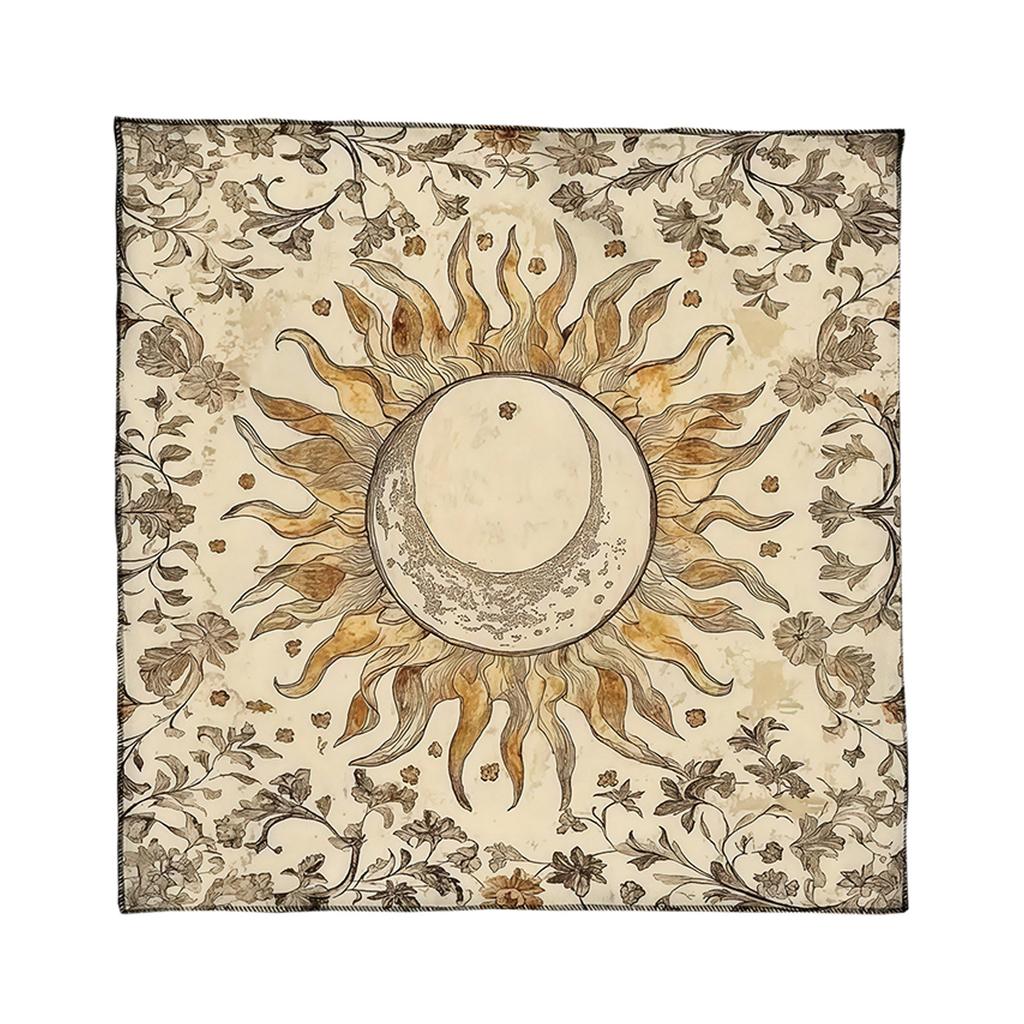 Pânză de Citire Taroti din Catifea Simboluri Oculte Pânze Artistice din Catifea Covorașe de Divinație Accesoriu pentru Practică Spirituală