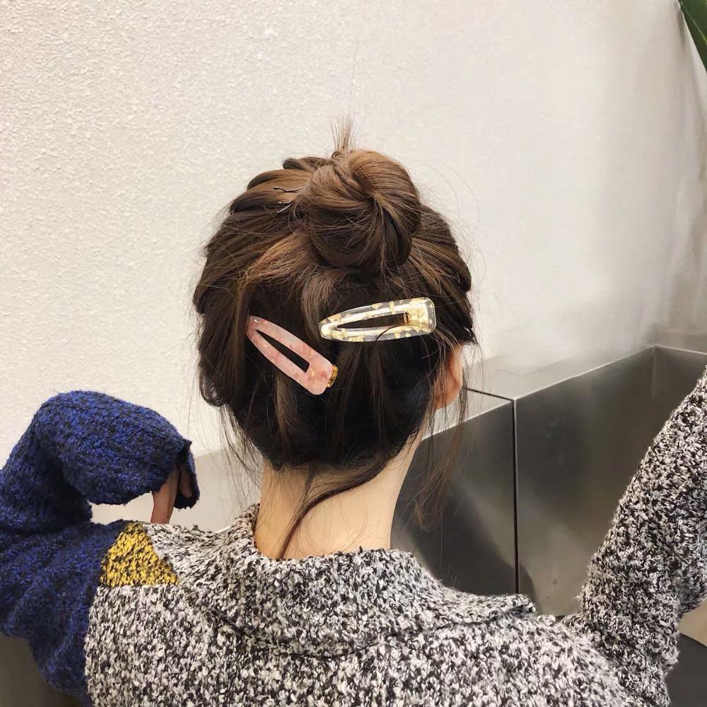 Popular Fashion Acetate Sweet Hairpins Girls Hair Clips Pin Barrette Accessories For Women Lady Hairclip Hairgrip Headwear