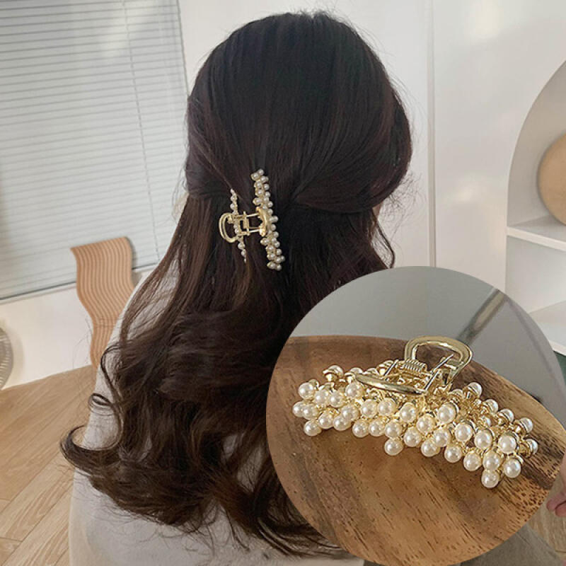 Заколка для волос Ensple Pearl Bling Bling gold
