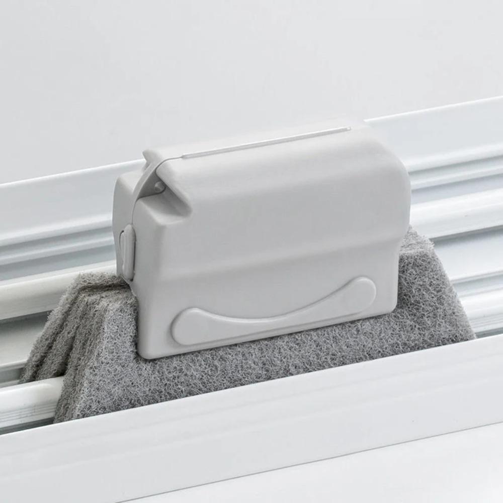 Small Window Groove Cleaning Brush Tool Door Window Sill Track Cleaner Lightweight Durable Stainless Steel Material