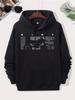 Wild Motocross Silhouette Design Outdoor Casual Wear with Pockets for Hiking And Outdoor Activities Regular Fit Knit Fabric Spring