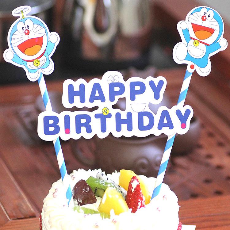 Doraemon Blue Cat Cake Topper - Children s Birthday Decoration