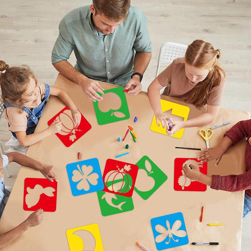 Kids Drawing Stencils Washable Reusable for Cartoon Themed Shape Template For Kid Toddlers Preschool Template Painting TMZ