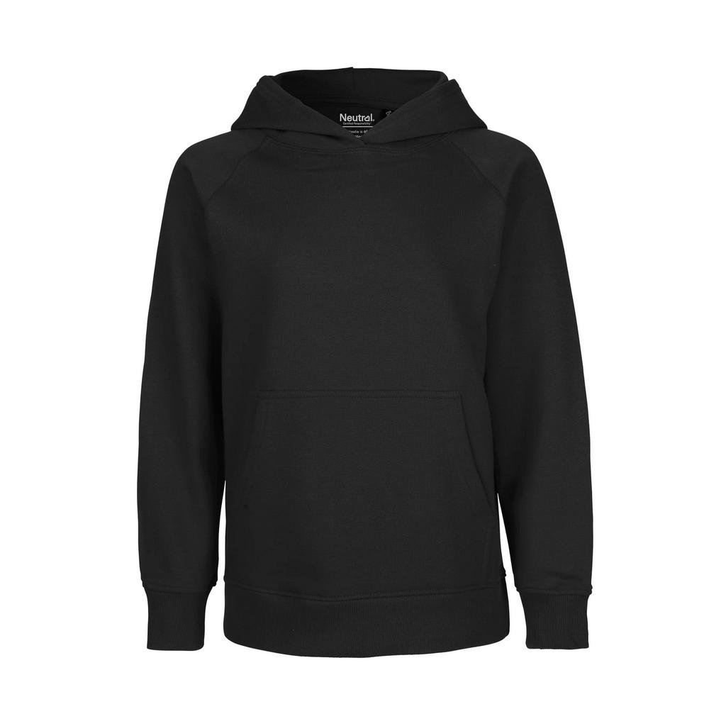 Neutral Childrens/Kids Plain Zipped Hoodie