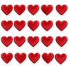 10/30PCS New Romantic Red Heart Petals Perfect 6.5cm DIY Felt Heart Ornaments Valentine Decoration Wedding Birthday Party Decor
