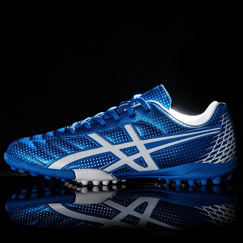 Fußballschuhe Low-Top TF Stollen Kunstrasen Leder Füße männlich und weiblich Wettkampf Student Trainingsschuhe AG lange Stollen