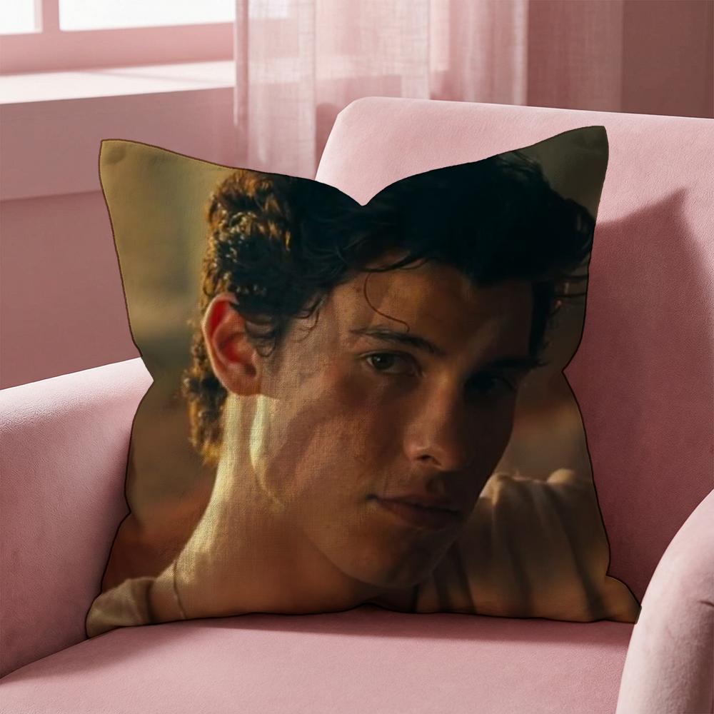 Singer S-Shawn Mendes Kissenbezug Mehrzweck-Kissenbezug für Zuhause & Auto - Wendbar, Weich & Langlebig für den täglichen Gebrauch