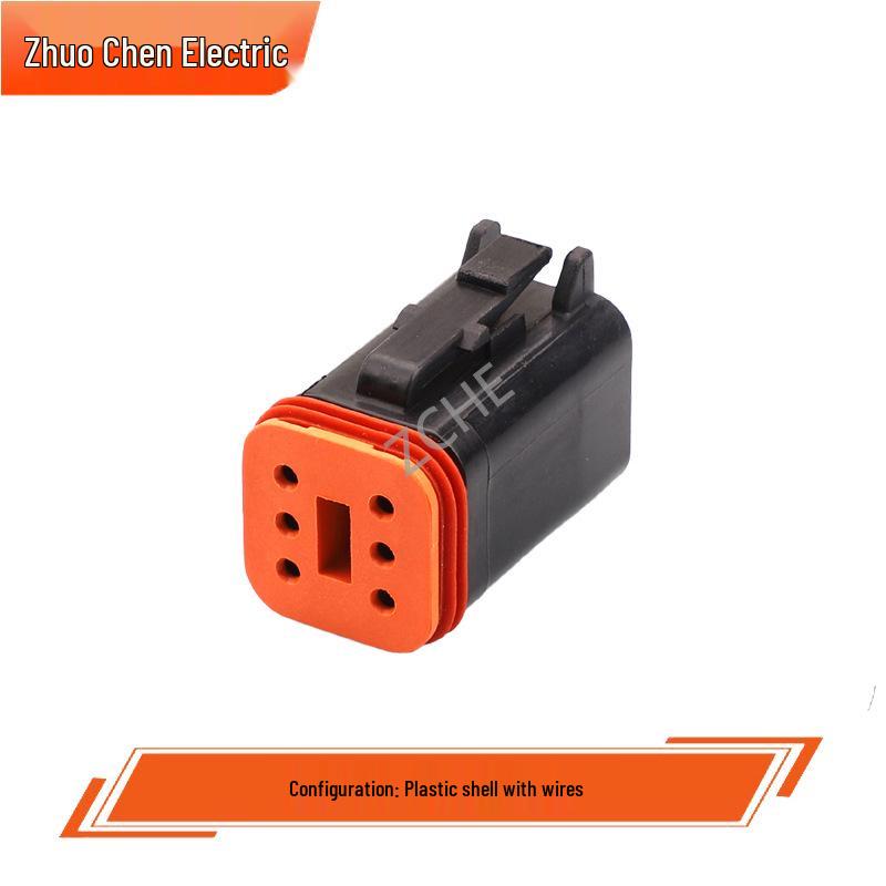 6-Pin Male-Female Connector Plug & Receptacle (DT04-6P-E004 / DT06-6S-E004)